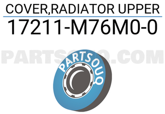 Suzuki 17211M76M00 COVER,RADIATOR UPPER