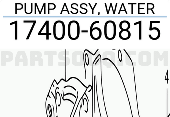 Suzuki 1740060815 PUMP ASSY, WATER