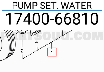 Suzuki 1740066810 PUMP SET, WATER
