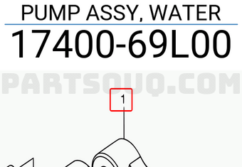 Suzuki 1740069L00 PUMP ASSY, WATER