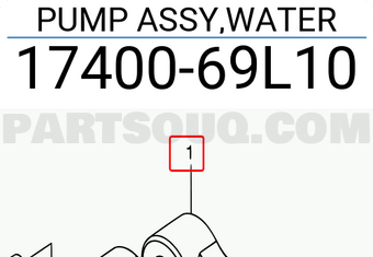 Suzuki 1740069L10 PUMP ASSY,WATER