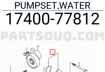 Suzuki 1740077812 PUMPSET,WATER