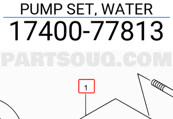 Suzuki 1740077813 PUMP SET, WATER
