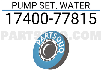 Suzuki 1740077815 PUMP SET, WATER