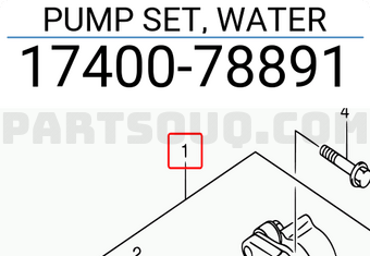 Suzuki 1740078891 PUMP SET, WATER