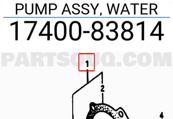 Suzuki 1740083814 PUMP ASSY, WATER