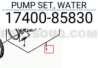 Suzuki 1740085830 PUMP SET, WATER