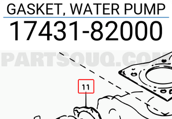 Suzuki 1743182000 GASKET, WATER PUMP
