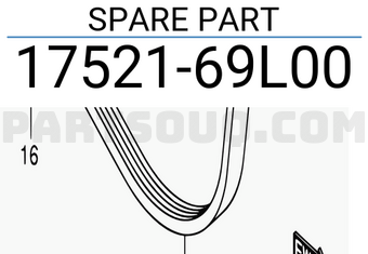 Suzuki 1752169L00 SPARE PART