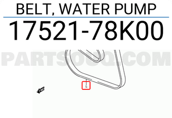 Suzuki 1752178K00 BELT, WATER PUMP