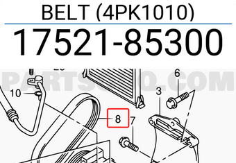 Suzuki 1752185300 BELT (4PK1010)