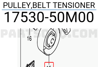 Suzuki 1753050M00 PULLEY,BELT TENSIONER