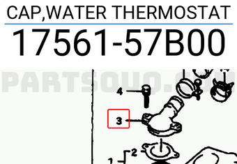 Suzuki 1756157B00 CAP,WATER THERMOSTAT