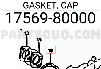 Suzuki 1756980000 GASKET, CAP