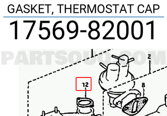 Suzuki 1756982001 GASKET, THERMOSTAT CAP