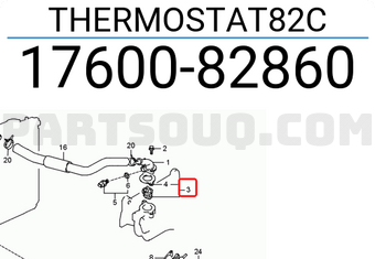 Suzuki 1760082860 THERMOSTAT82C