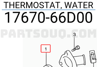 Suzuki 1767066D00 THERMOSTAT, WATER