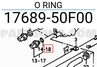 Suzuki 1768950F00 O RING