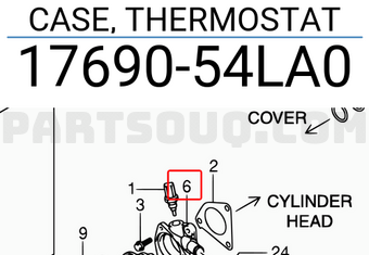 Suzuki 1769054LA0 CASE, THERMOSTAT