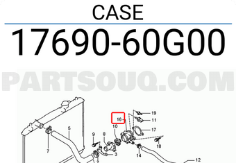 Suzuki 1769060G00 CASE