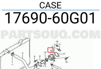 Suzuki 1769060G01 CASE