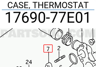 Suzuki 1769077E01 CASE, THERMOSTAT