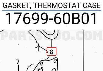 Suzuki 1769960B01 GASKET, THERMOSTAT CASE