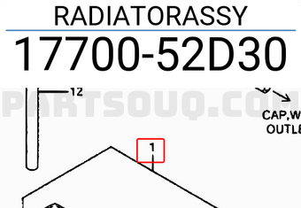Suzuki 1770052D30 RADIATORASSY