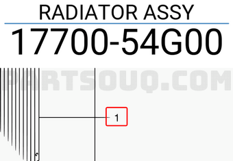 Suzuki 1770054G00 RADIATOR ASSY