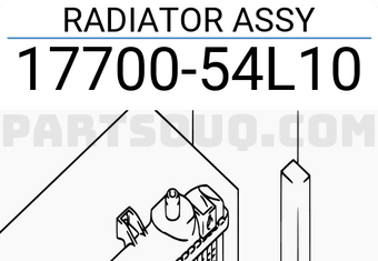 Suzuki 1770054L10 RADIATOR ASSY