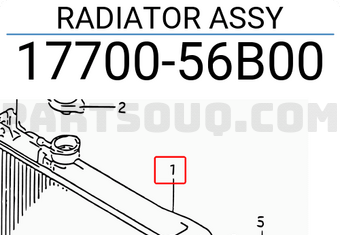 Suzuki 1770056B00 RADIATOR ASSY