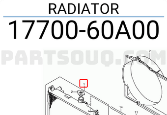 Suzuki 1770060A00 RADIATOR