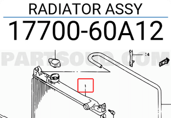 Suzuki 1770060A12 RADIATOR ASSY