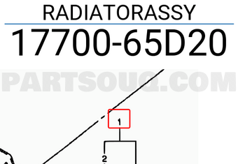 Suzuki 1770065D20 RADIATORASSY