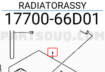 Suzuki 1770066D01 RADIATORASSY