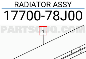 Suzuki 1770078J00 RADIATOR ASSY