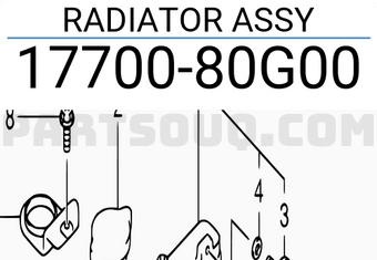 Suzuki 1770080G00 RADIATOR ASSY