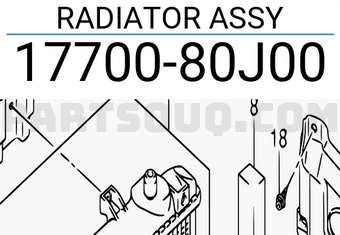 Suzuki 1770080J00 RADIATOR ASSY