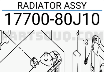 Suzuki 1770080J10 RADIATOR ASSY