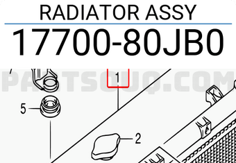 Suzuki 1770080JB0 RADIATOR ASSY