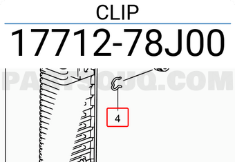 Suzuki 1771278J00 CLIP