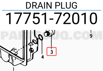 Suzuki 1775172010 DRAIN PLUG