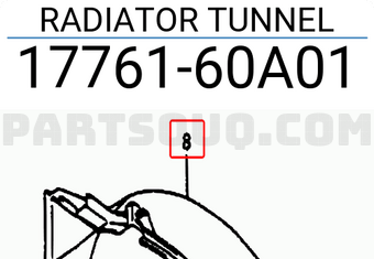 Suzuki 1776160A01 RADIATOR TUNNEL