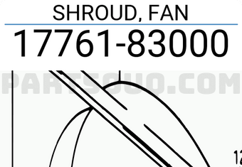 Suzuki 1776183000 SHROUD, FAN