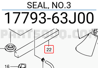 Suzuki 1779363J00 SEAL, NO.3