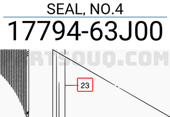 Suzuki 1779463J00 SEAL, NO.4