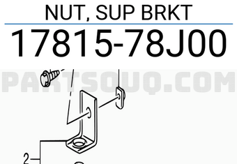 Suzuki 1781578J00 NUT, SUP BRKT