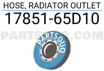Suzuki 1785165D10 HOSE, RADIATOR OUTLET