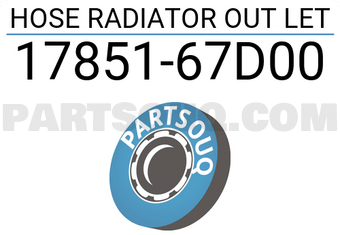 Suzuki 1785167D00 HOSE RADIATOR OUT LET