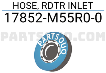 Suzuki 17852M55R00 HOSE, RDTR INLET